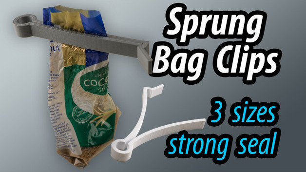 Зажим для пакетов Sprung Bag Clips