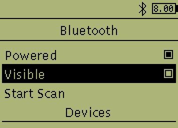 Включение видимости Bluetooth в ev3dev