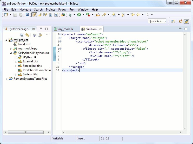 Пример ant-файла build.xml для копирования файлов на удалённый Linux-сервер